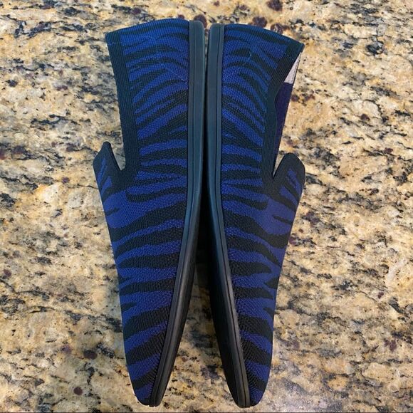 Corso Como Sz 11M Blue Nehva Zebra Print Slip-On Driving Casual Loafers - Picture 5 of 12